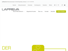 Tablet Screenshot of lapreva.com